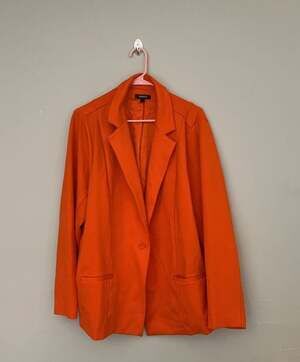 Torrid Orange Single Button Blazer